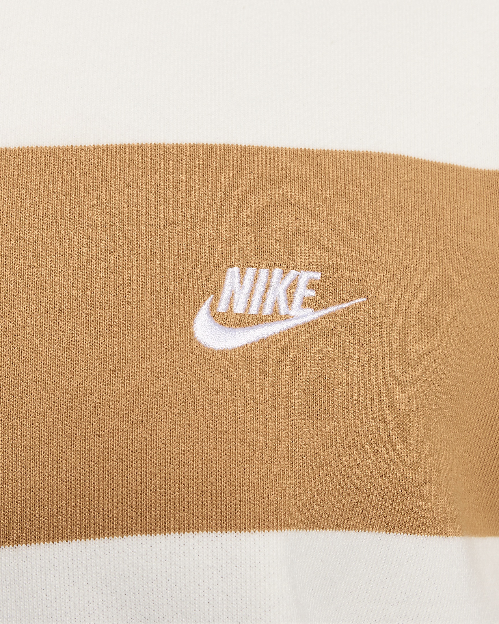Nike Club Fleece Men's Striped Heavyweight French Terry Crew - 4