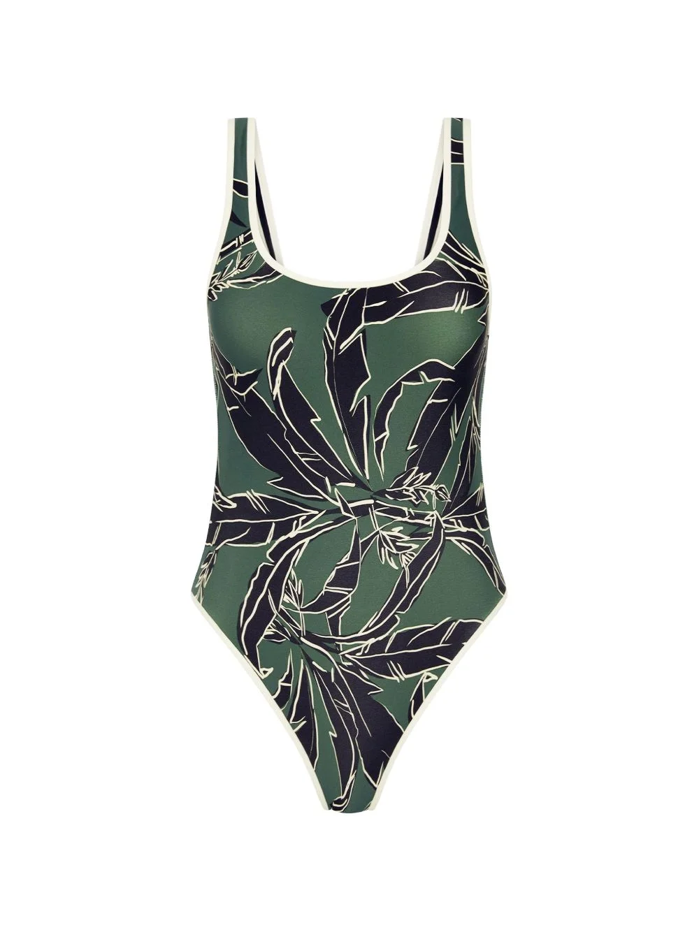 Tamara floral-print scoop-neck swimsuit - 1