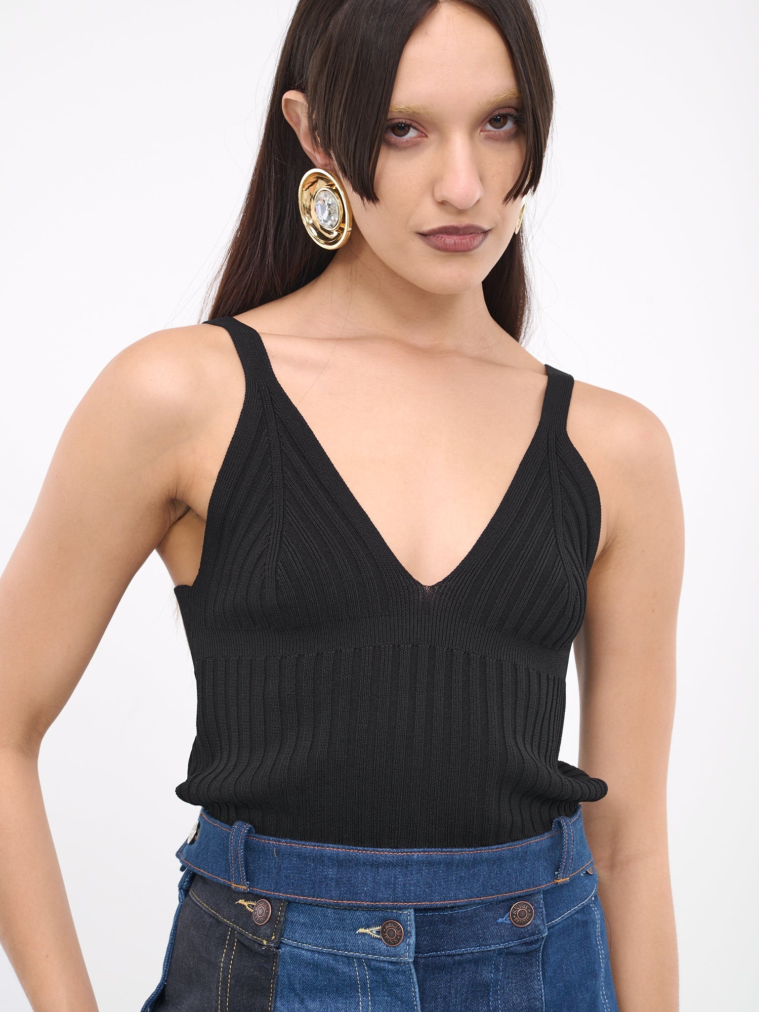 Denim Waistband Top - 4