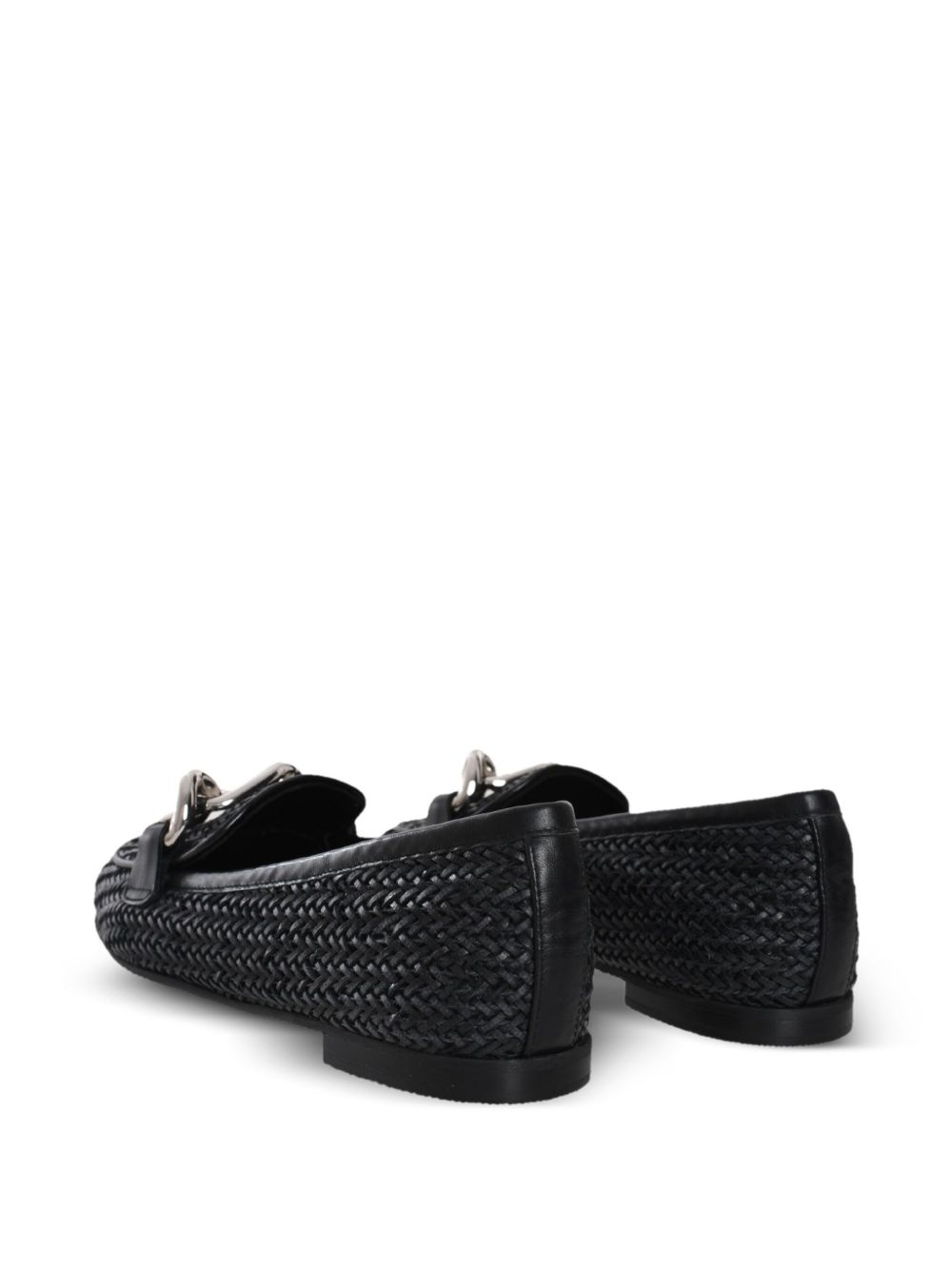 chain-link detail loafers - 3