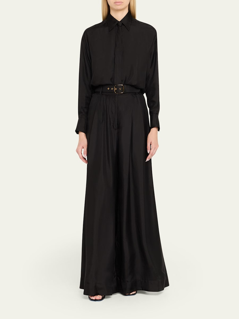 Zimmermann Relaxed Long-Sleeve Tie Shirt outlook