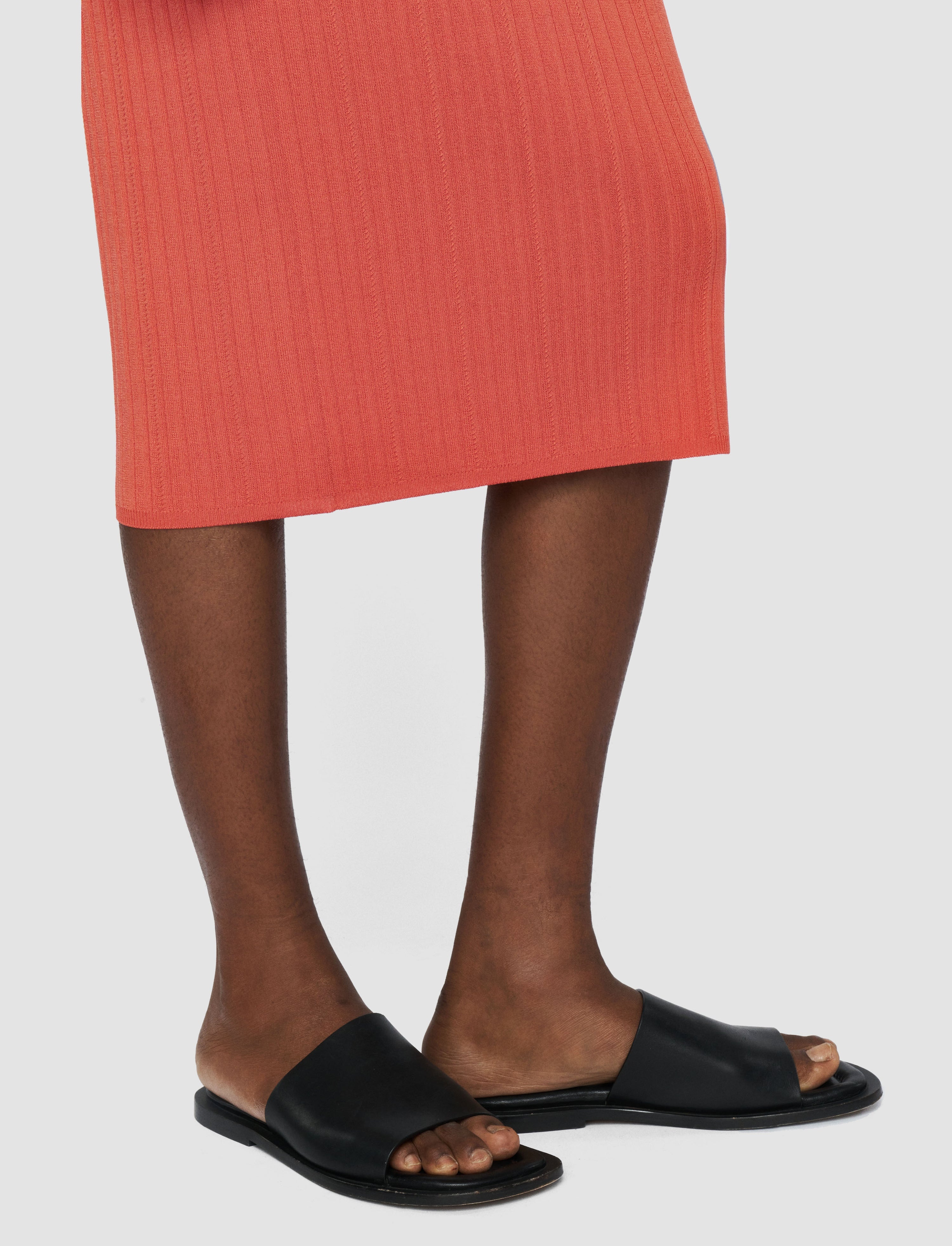 Viscose Rib Knit Skirt - 5