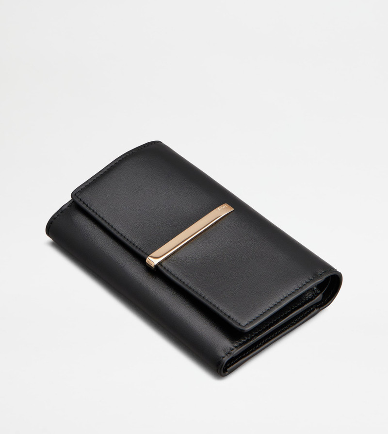 WALLET IN LEATHER - BLACK 3