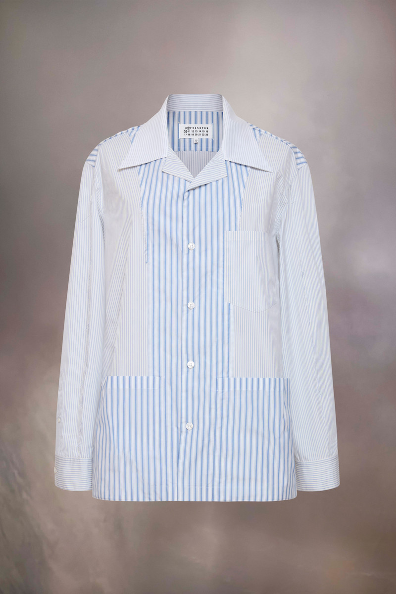 Maison Margiela Patchwork stripe shirt outlook