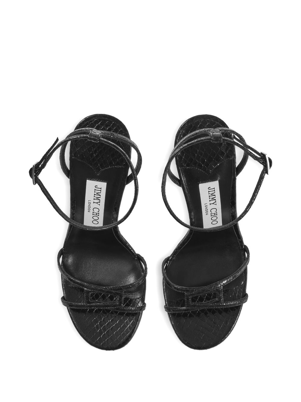 100mm leather sandals - 3