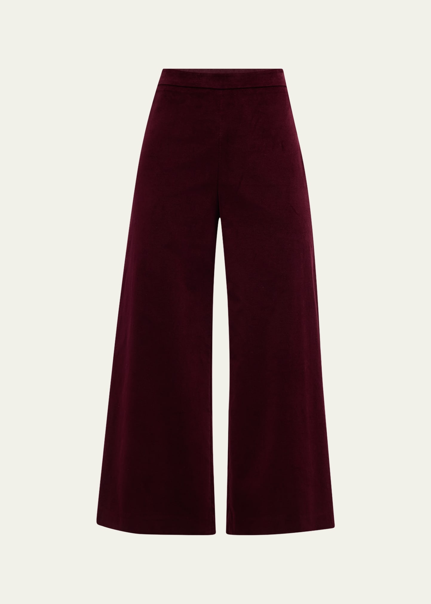 Cropped Velvet Pants - 1