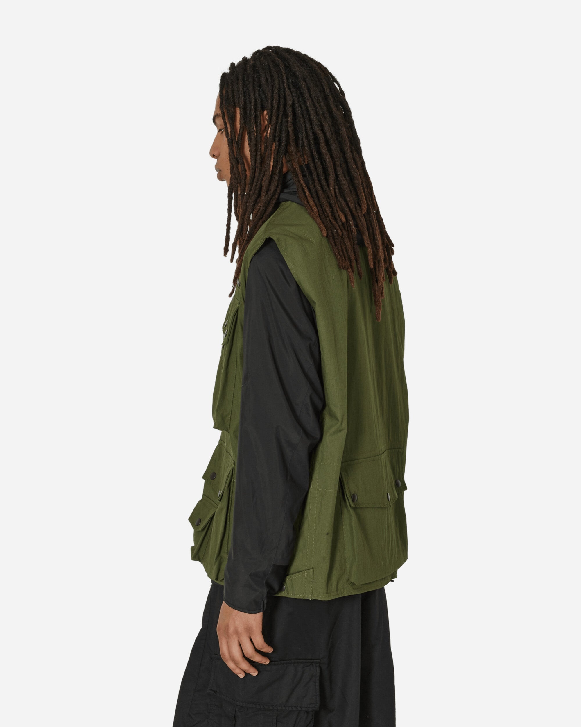C/N Oxford Cloth Field Vest Olive - 2