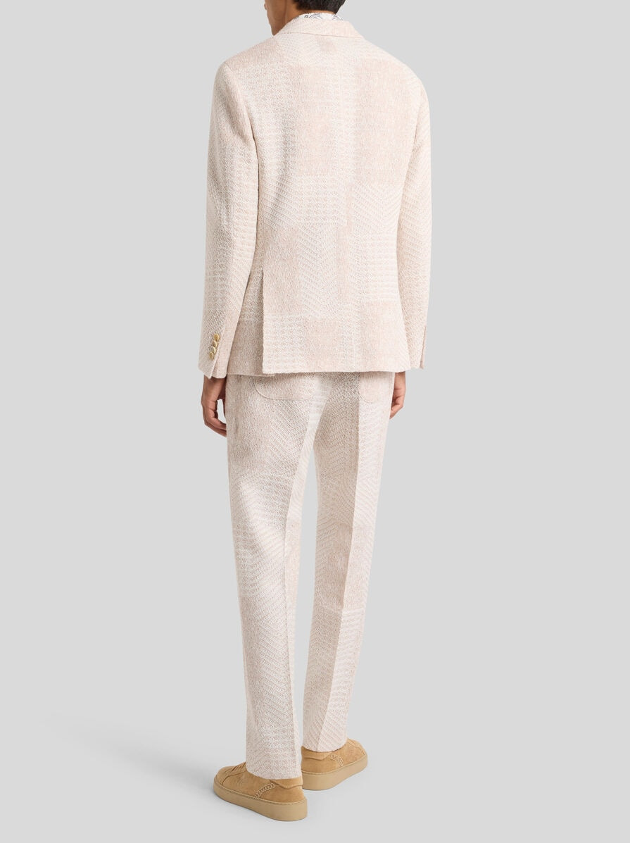 WOOL-BLEND PATCHWORK BLAZER - 4