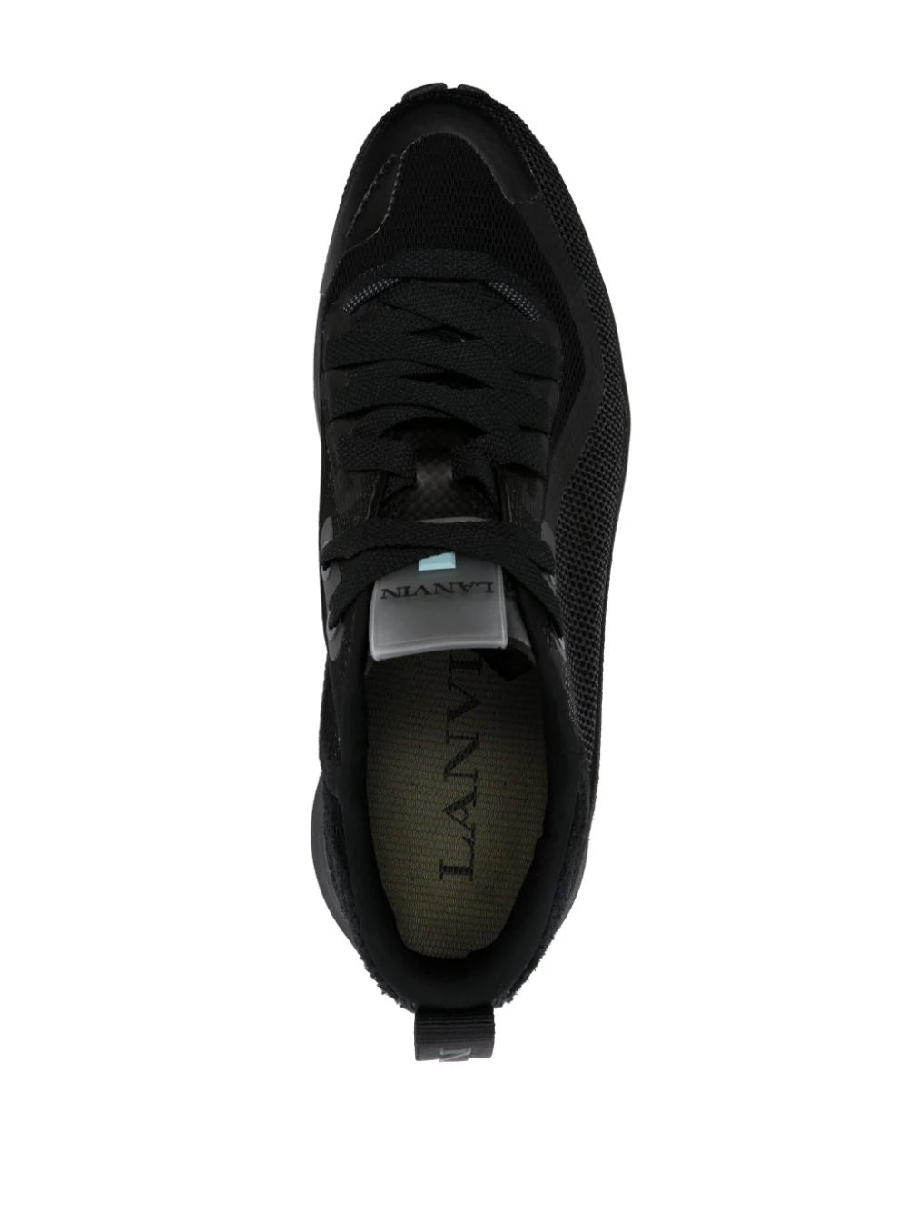 LOGO-DETAIL MESH SNEAKERS - 4