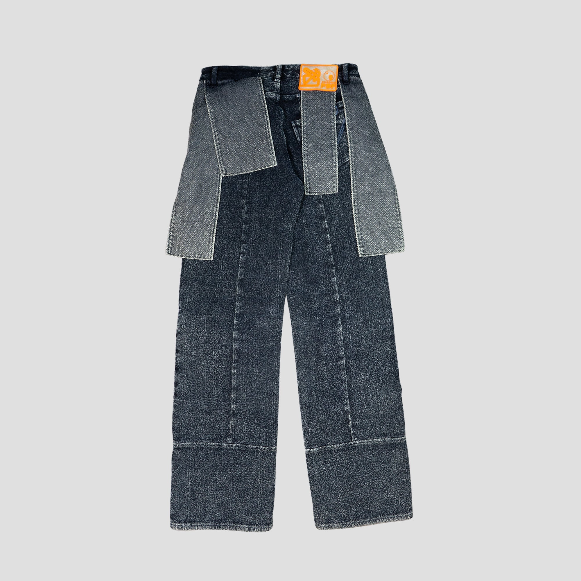 DENIM STRIP JEANS - 2