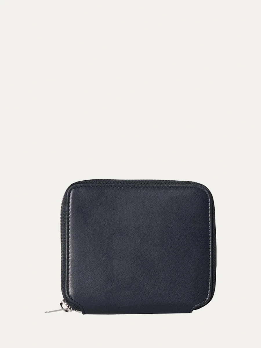Men's Small Leather Zip Wallet - 1