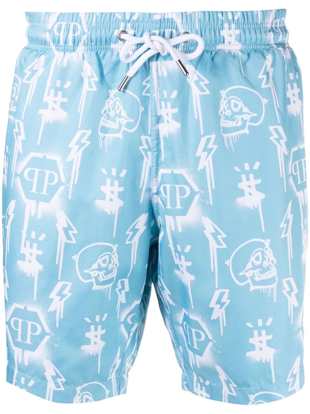 monogram-print swimming trunks - 1