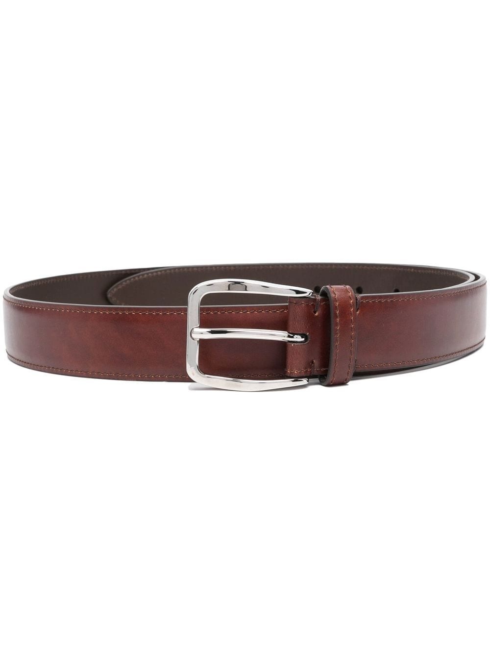 buckle leather belt - 1