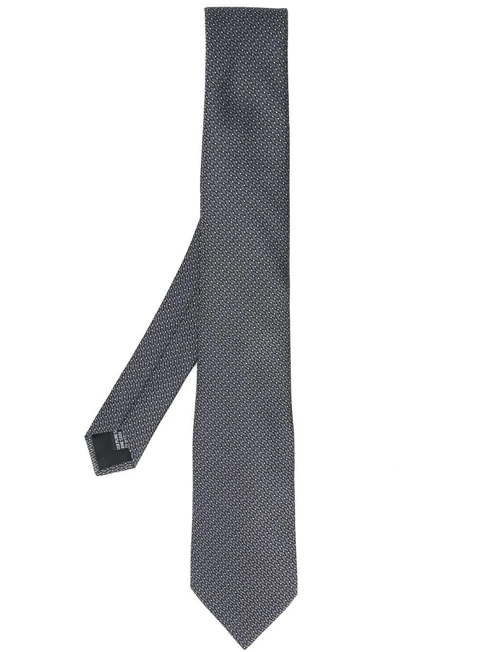 scale-print silk tie - 1