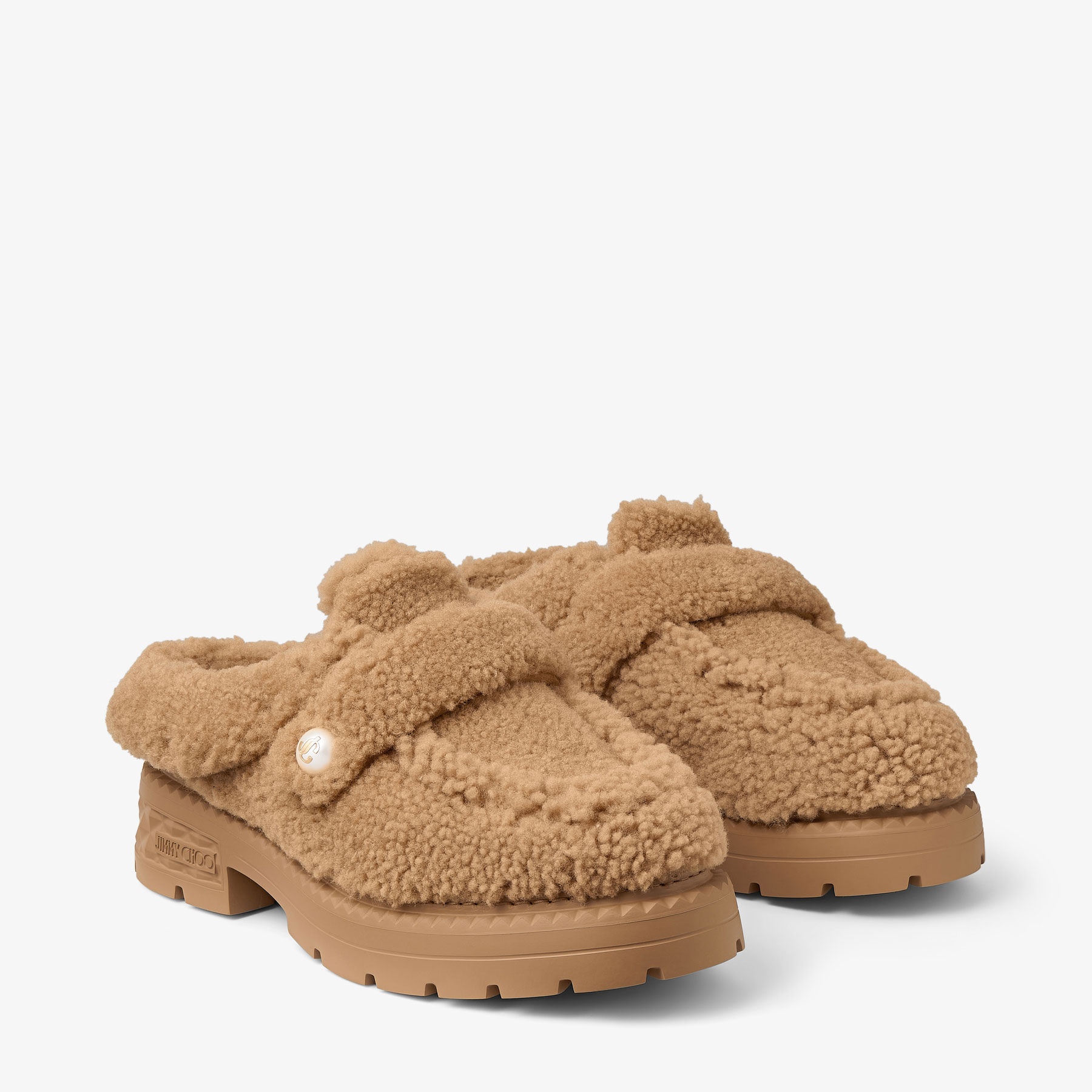 Shea Mule Flat
Rattan Curly Shearling Flats - 2