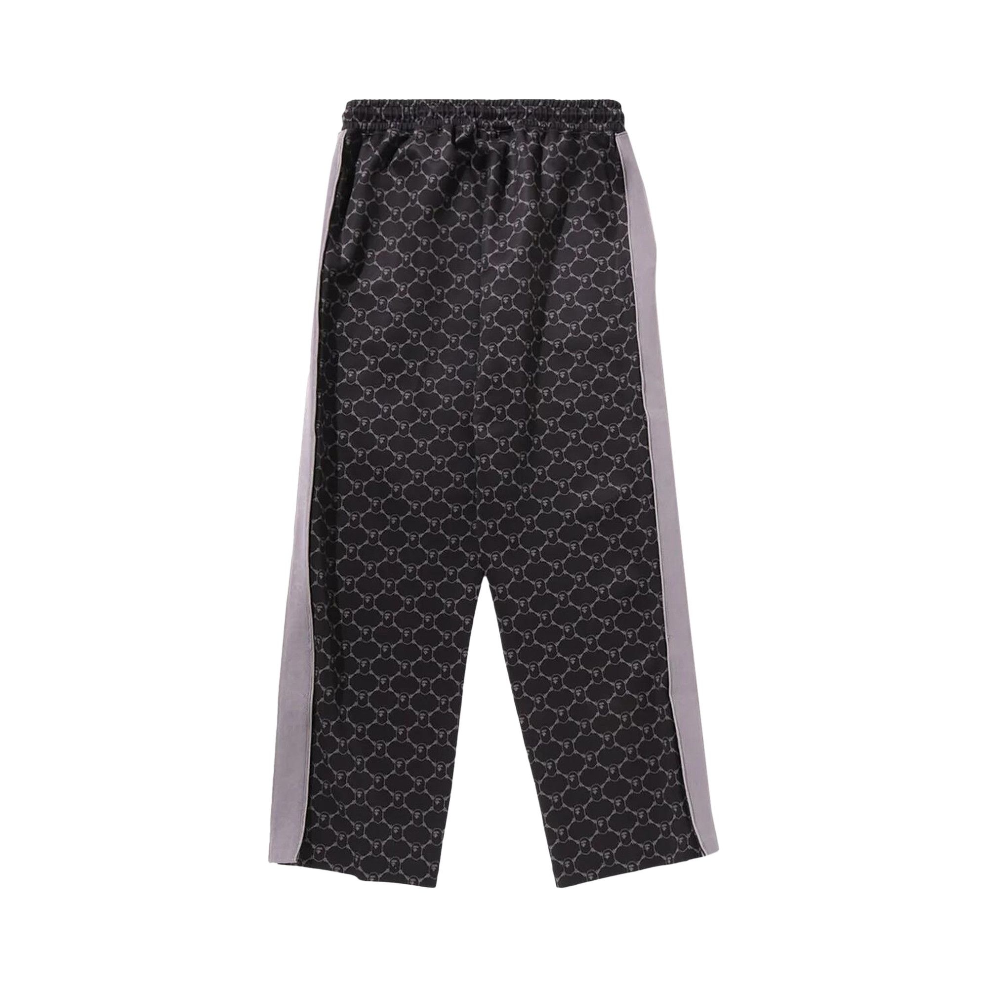 BAPE College Monogram Relaxed Fit Pants 'Black' - 2