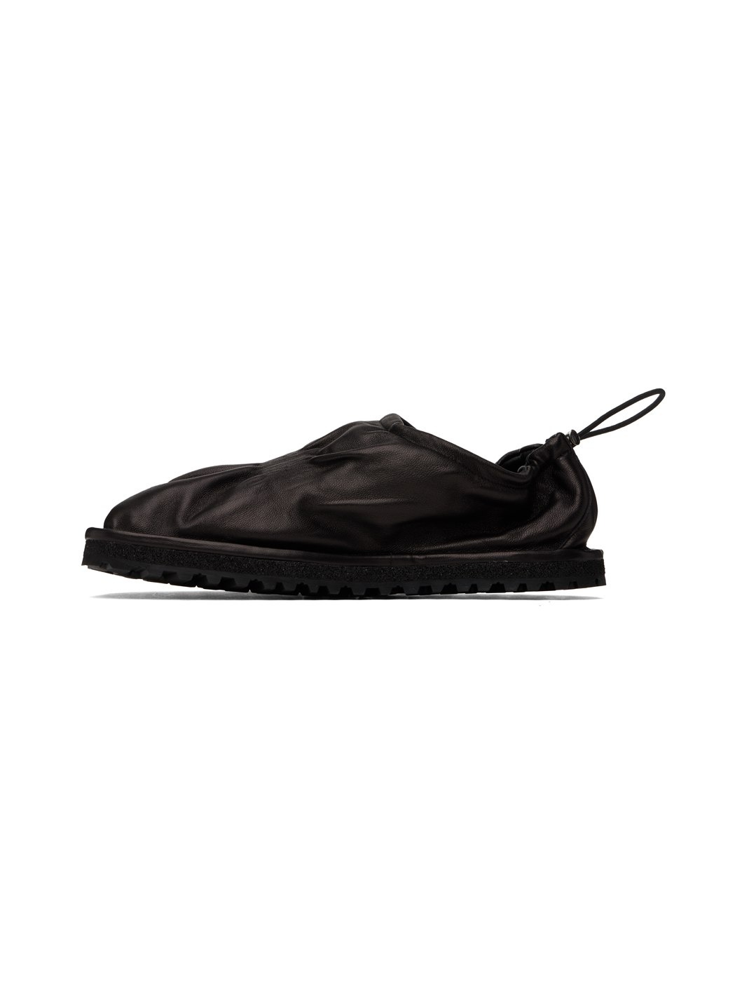 Black Drawstring Slippers - 3