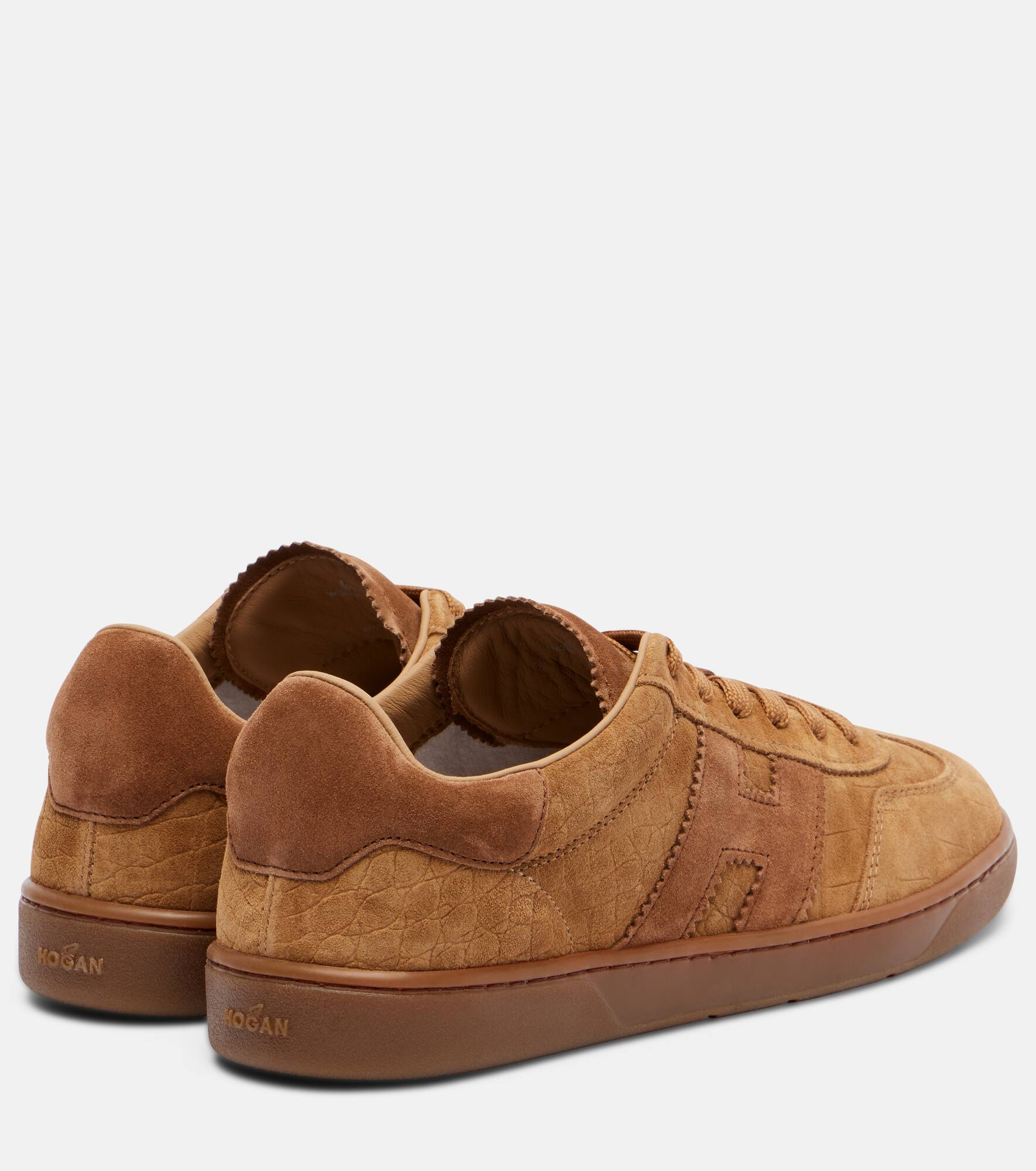 Hogan Cool croc-effect suede sneakers - 2