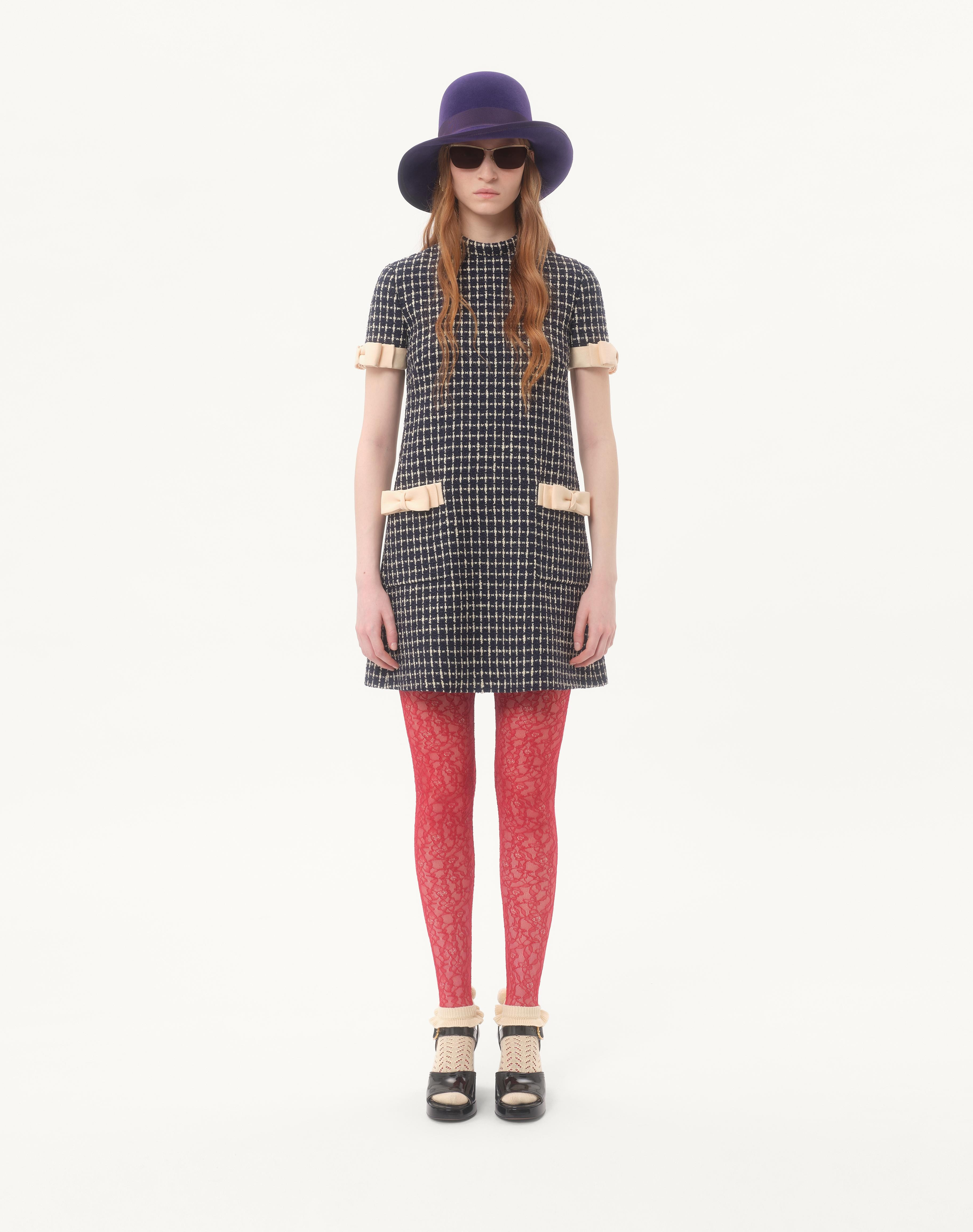 BOUCLÉ SHORT DRESS - 5