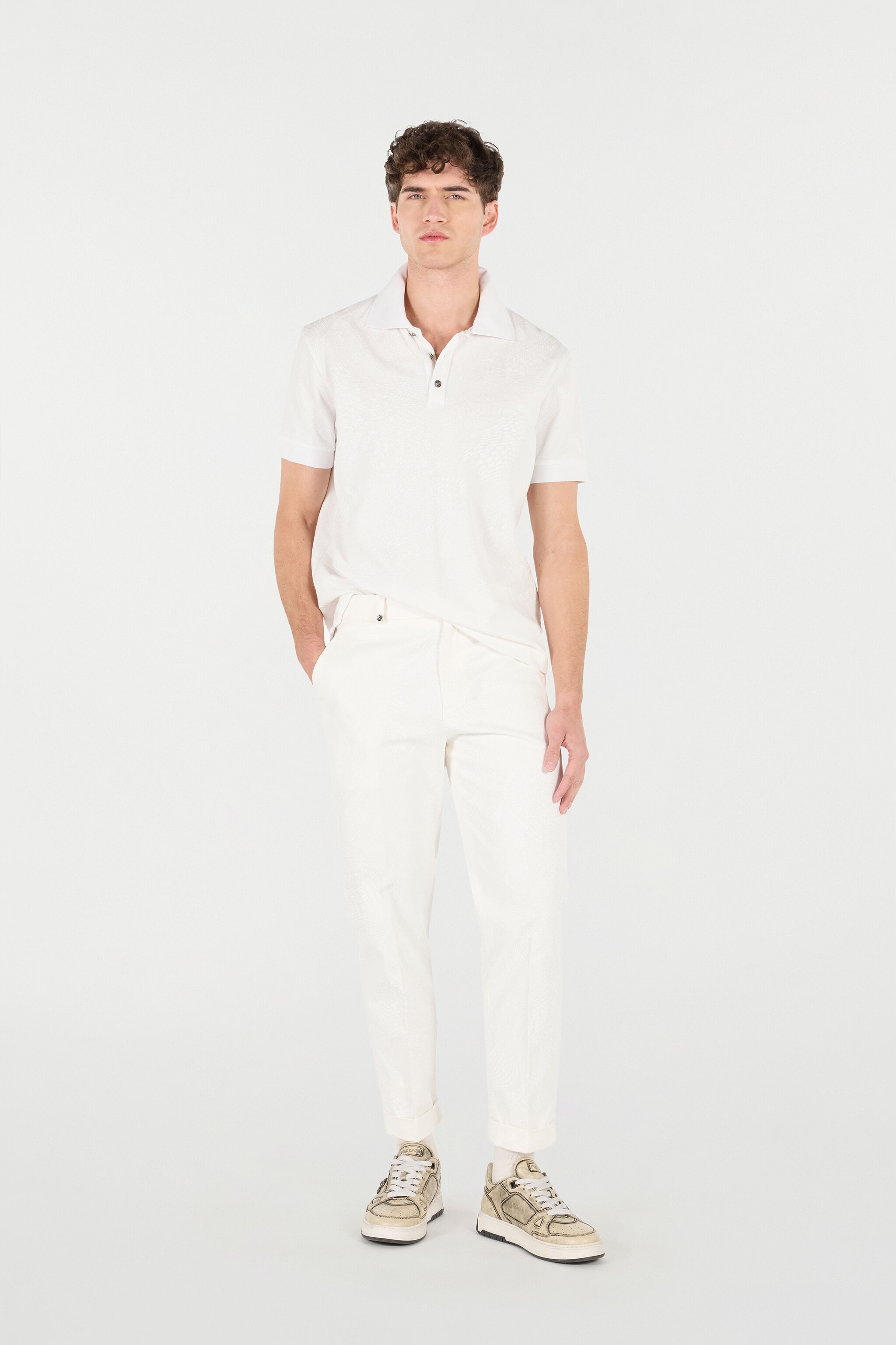 Snake Scale-Print Polo - 2