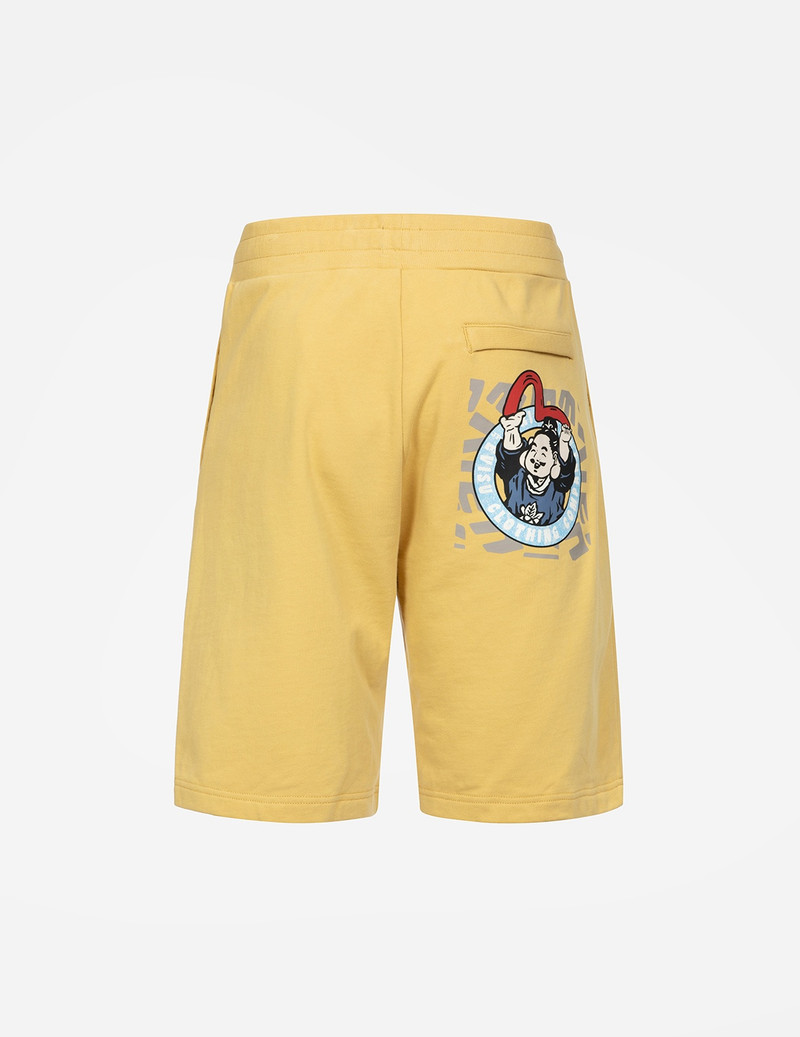 EVISU PLAYFUL GODHEAD PRINT REGULAR FIT SWEAT SHORTS outlook