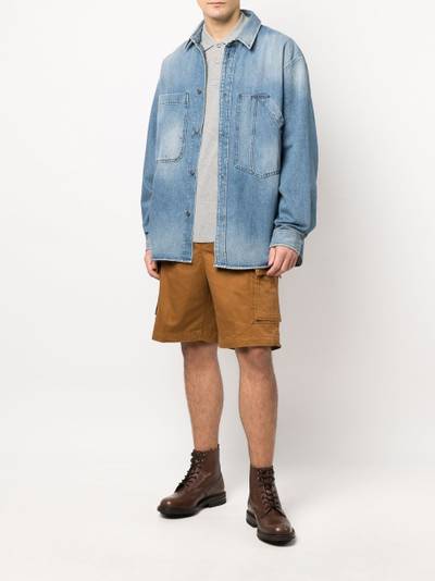 Diesel stonewashed denim shirt outlook