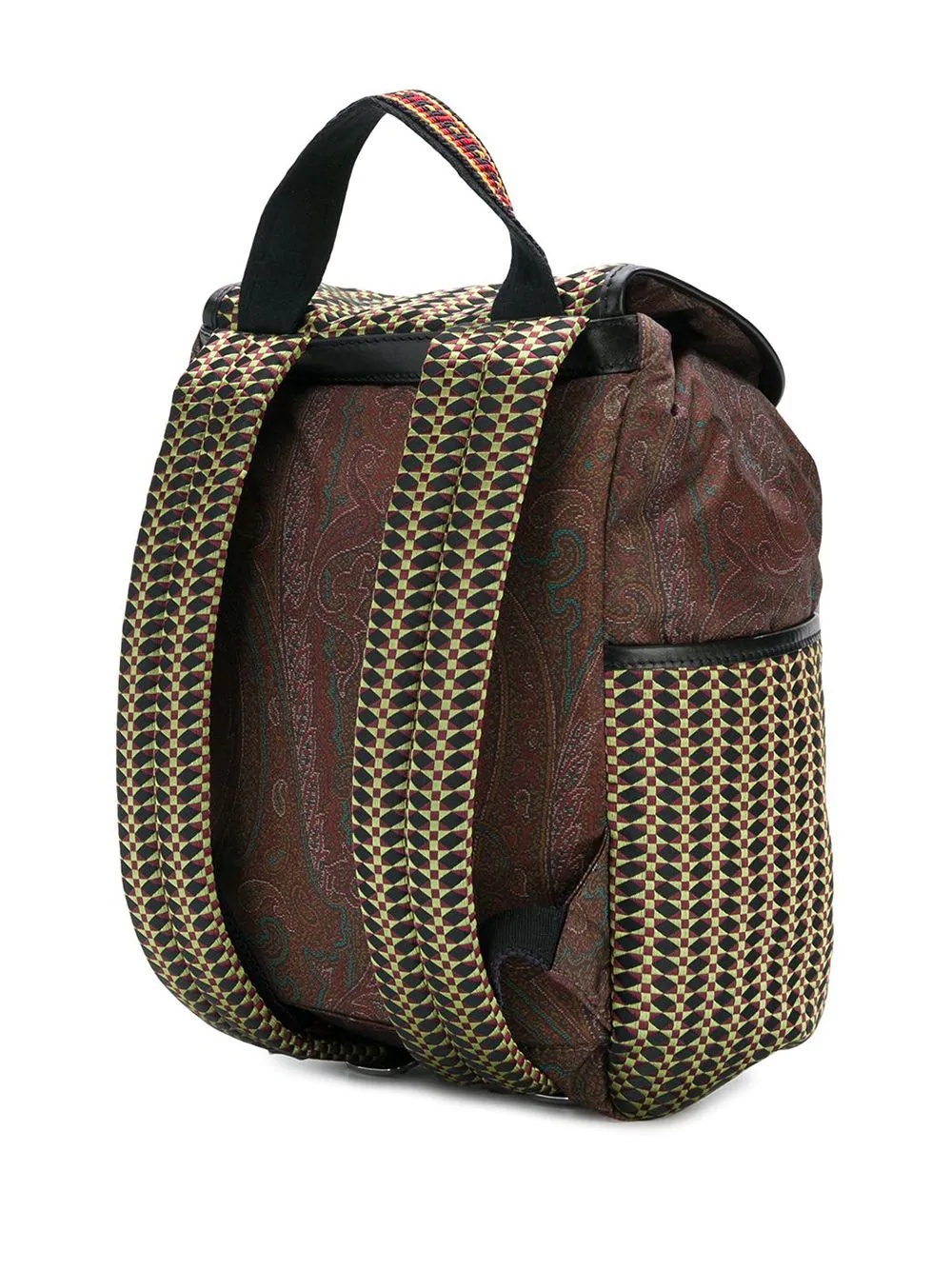 woven paisley backpack - 3