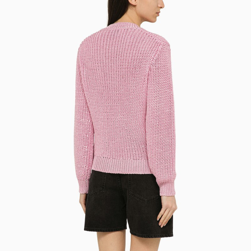 ISABEL MARANT pink crew-neck jumper - 2