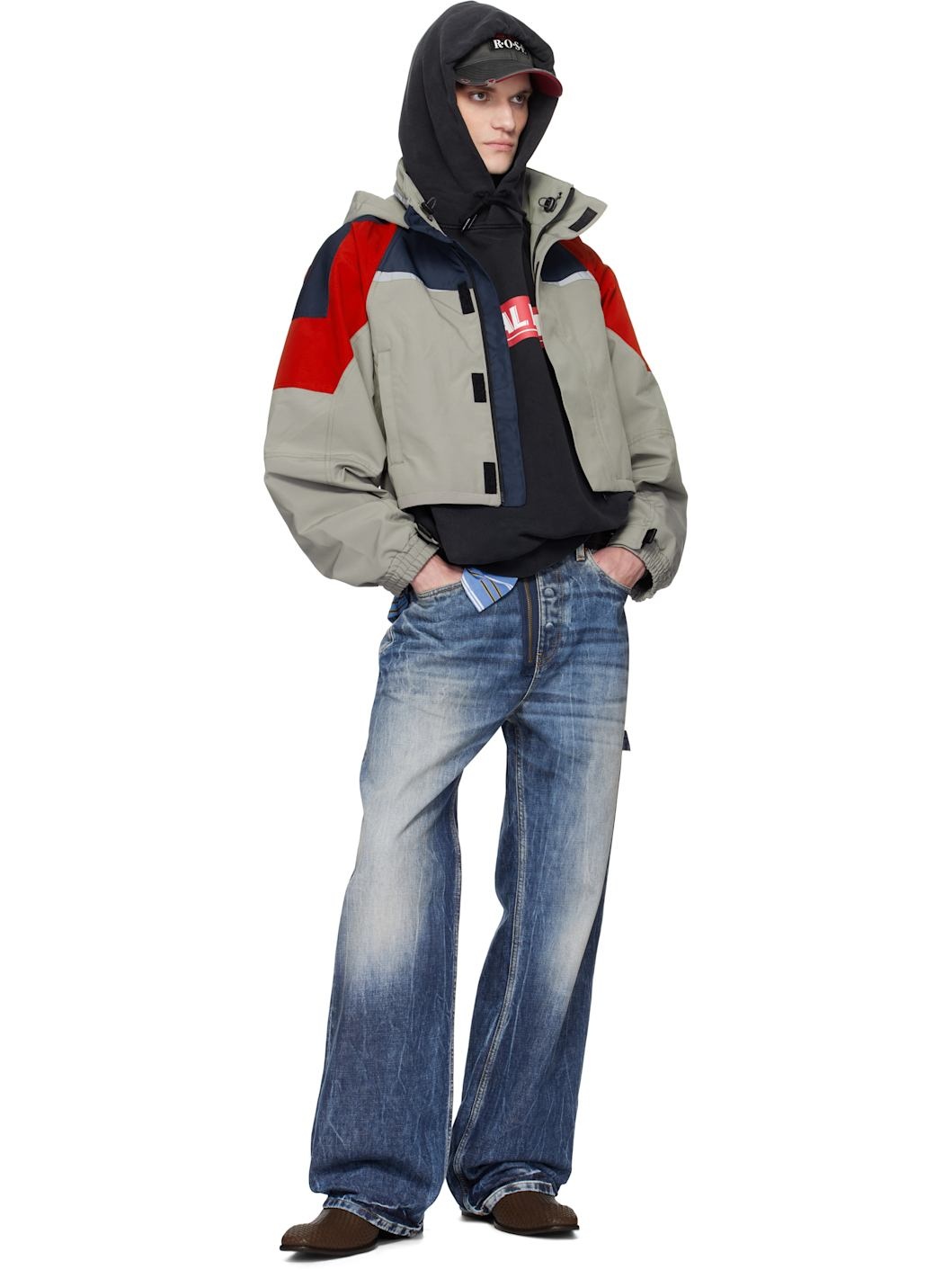 Taupe Shrunken Sports Jacket - 5
