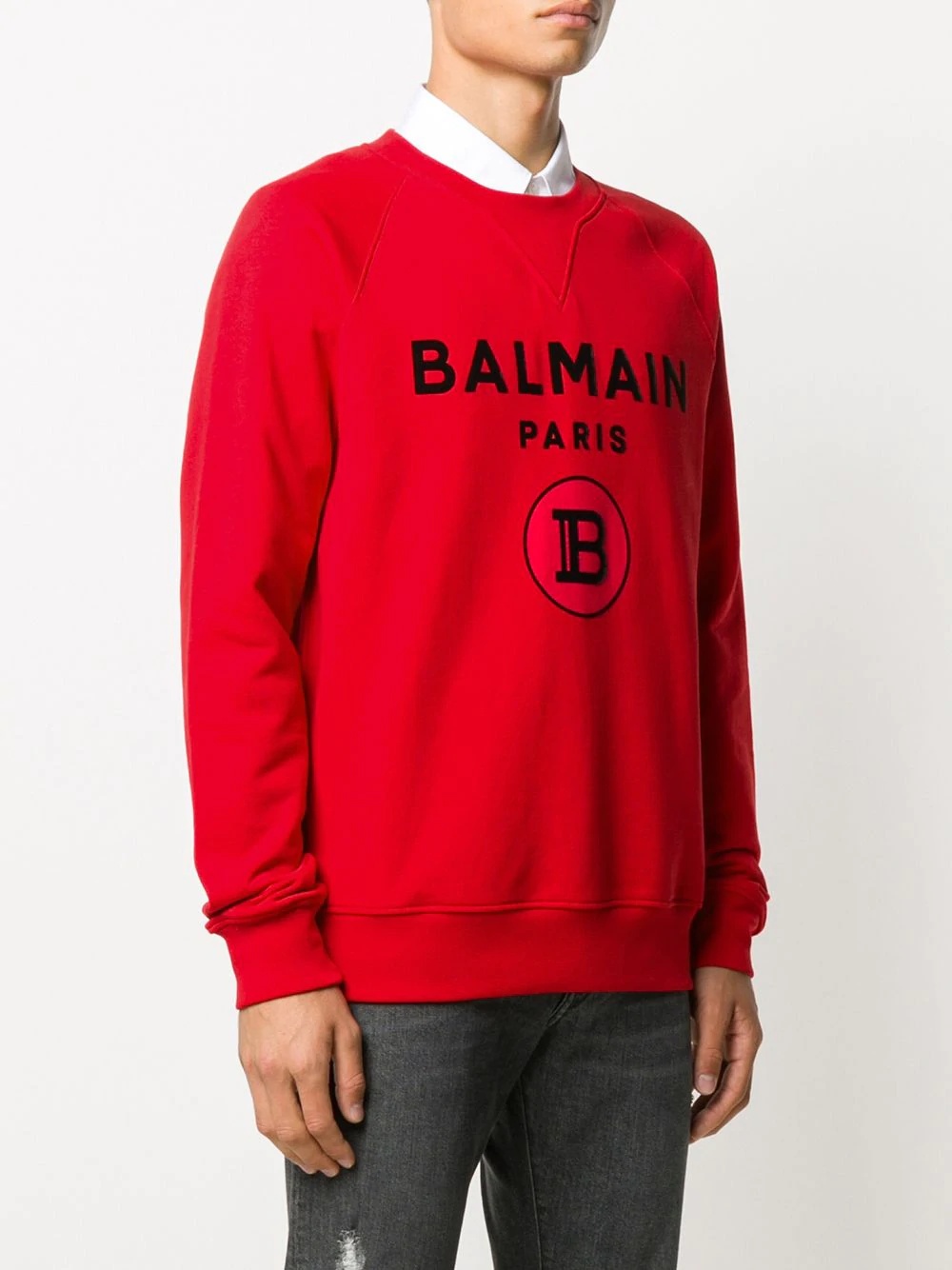 logo print sweatshirt - 3