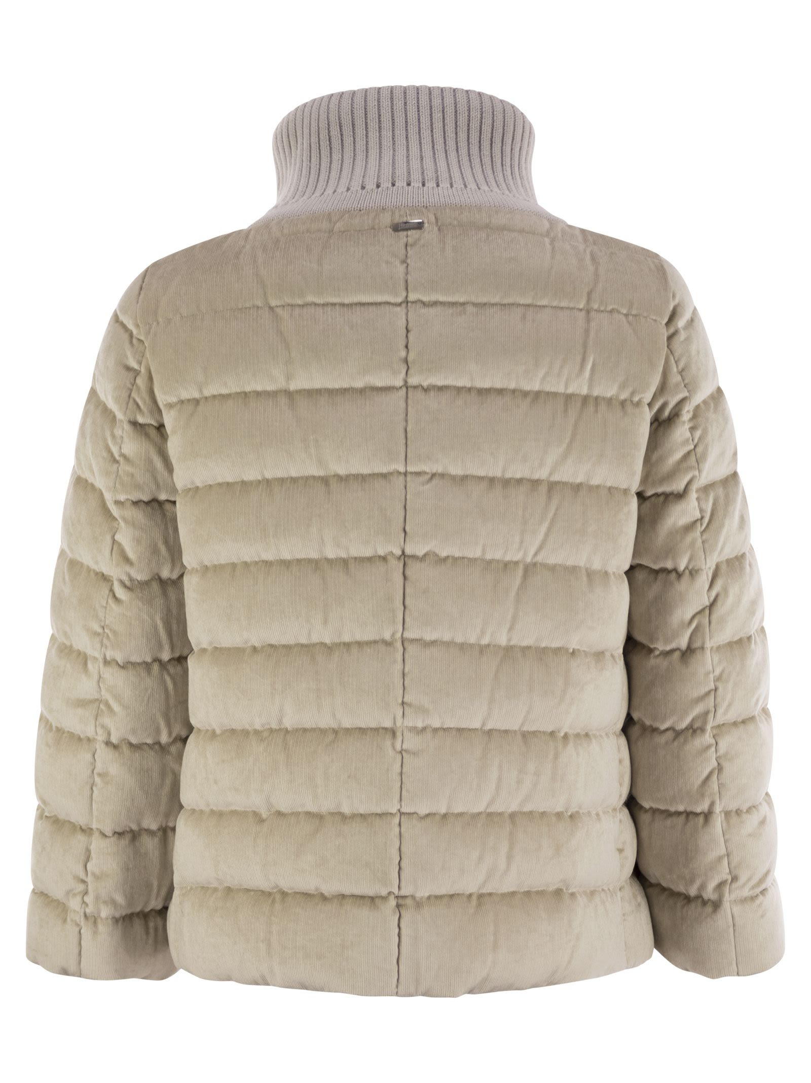 Herno Women Resort Hood In Dusty Velvet - 2