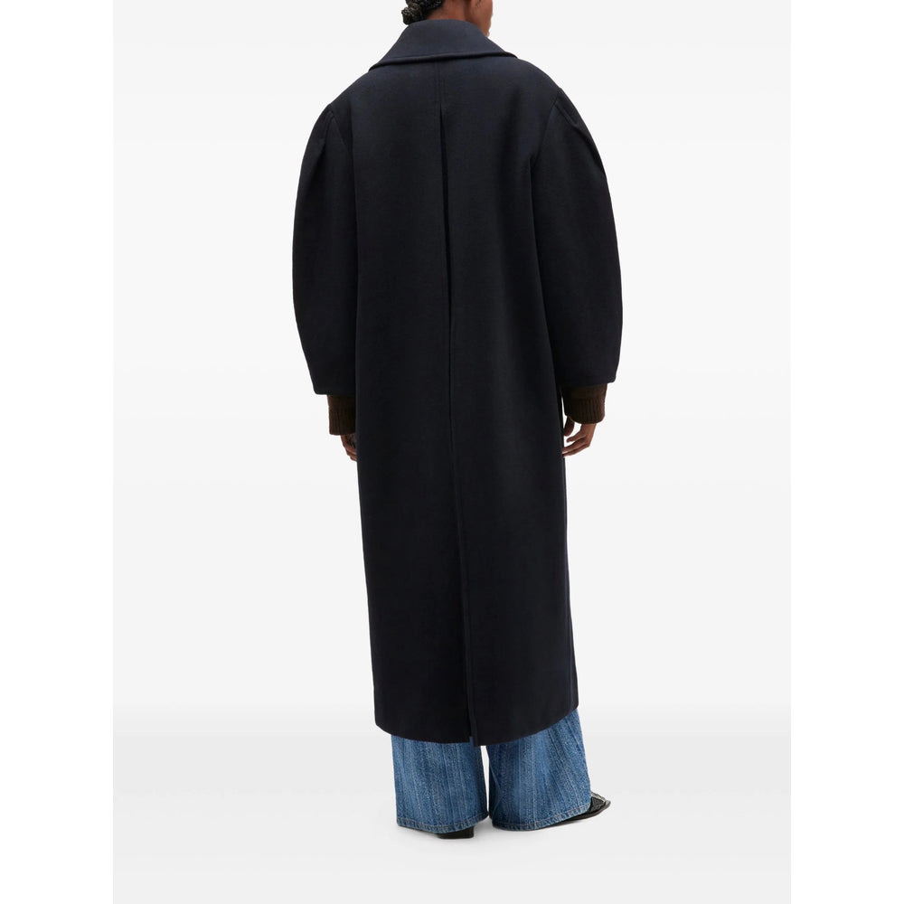 Ganni Blue Coats - Double Breasted & Peacoats Women - 3