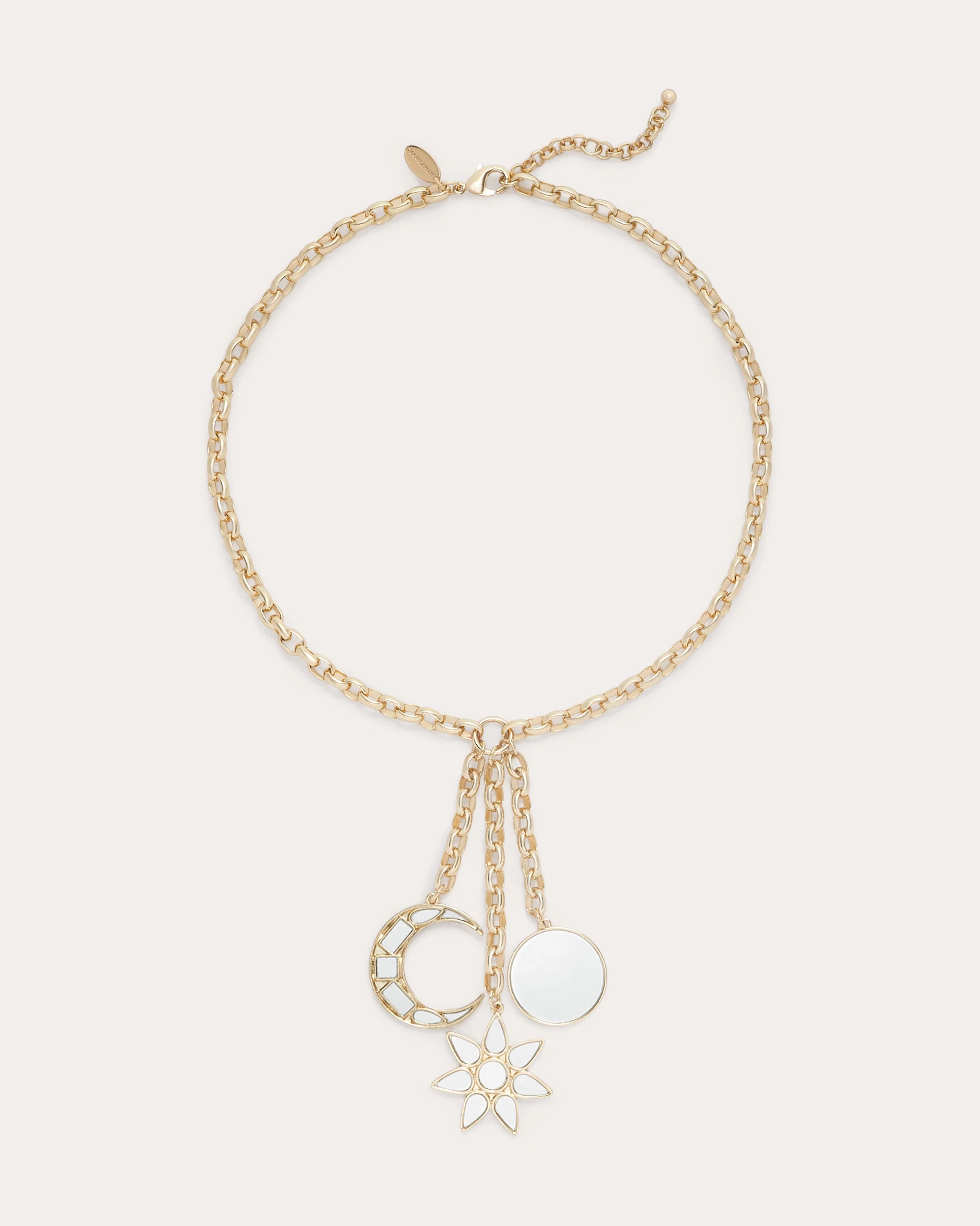 Aurelius Mirrored Charm Necklace - 1