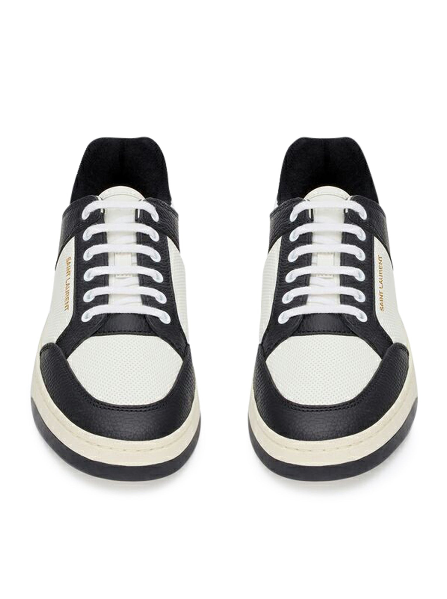 SL / 61 LOW SNEAKERS IN SMOOTH AND HAMMERED LEATHER - 4