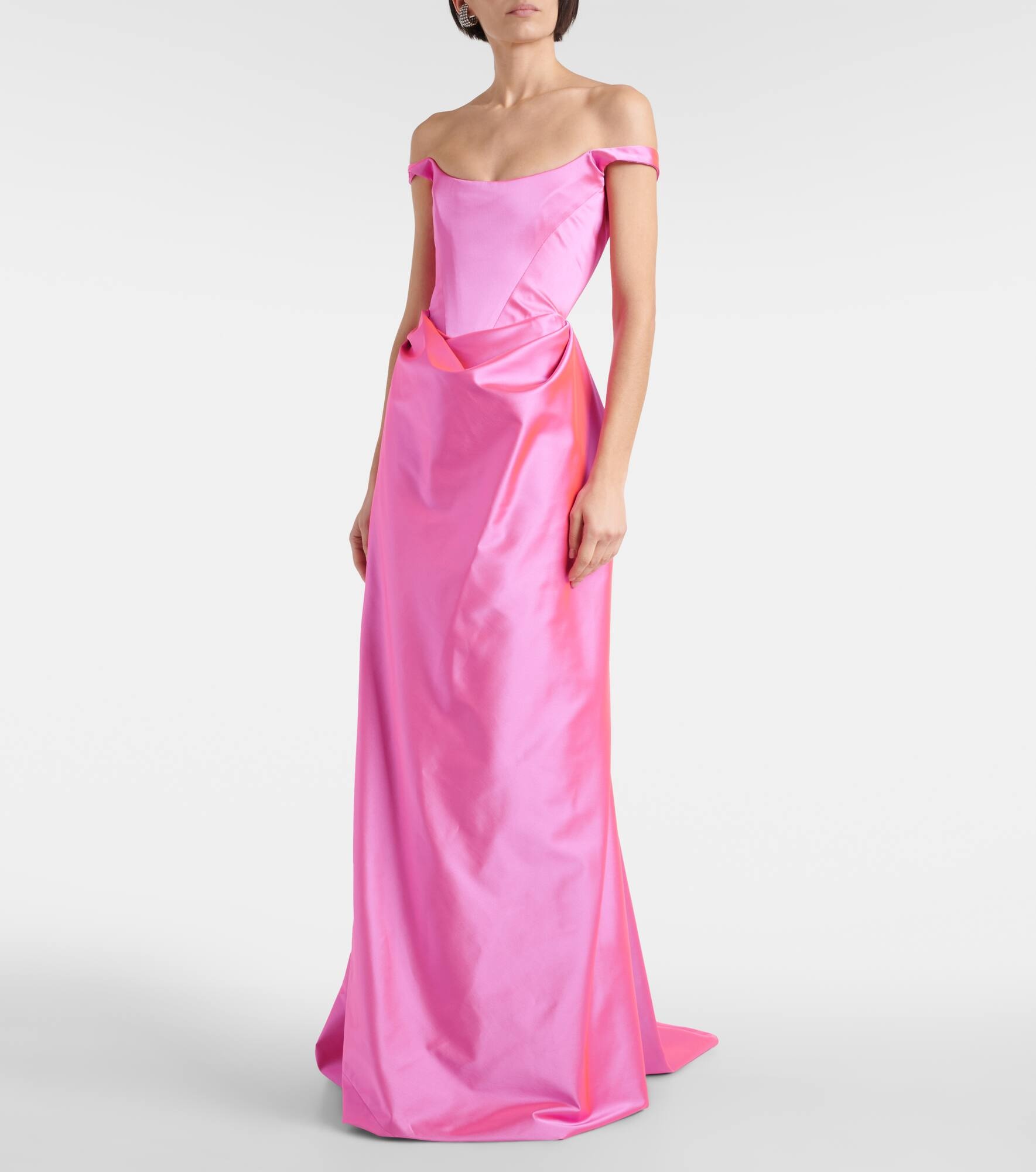 Camille satin gown - 6
