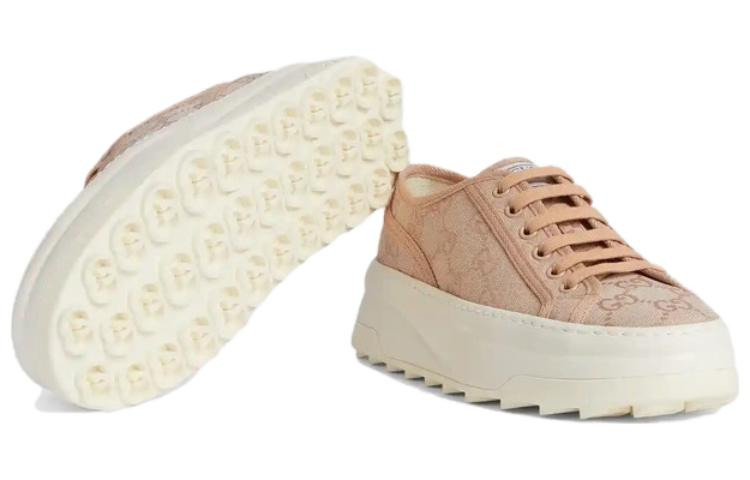 (WMNS) Gucci GG Leather Sneakers 'Neutral' 746766-FABZZ-5641 - 5