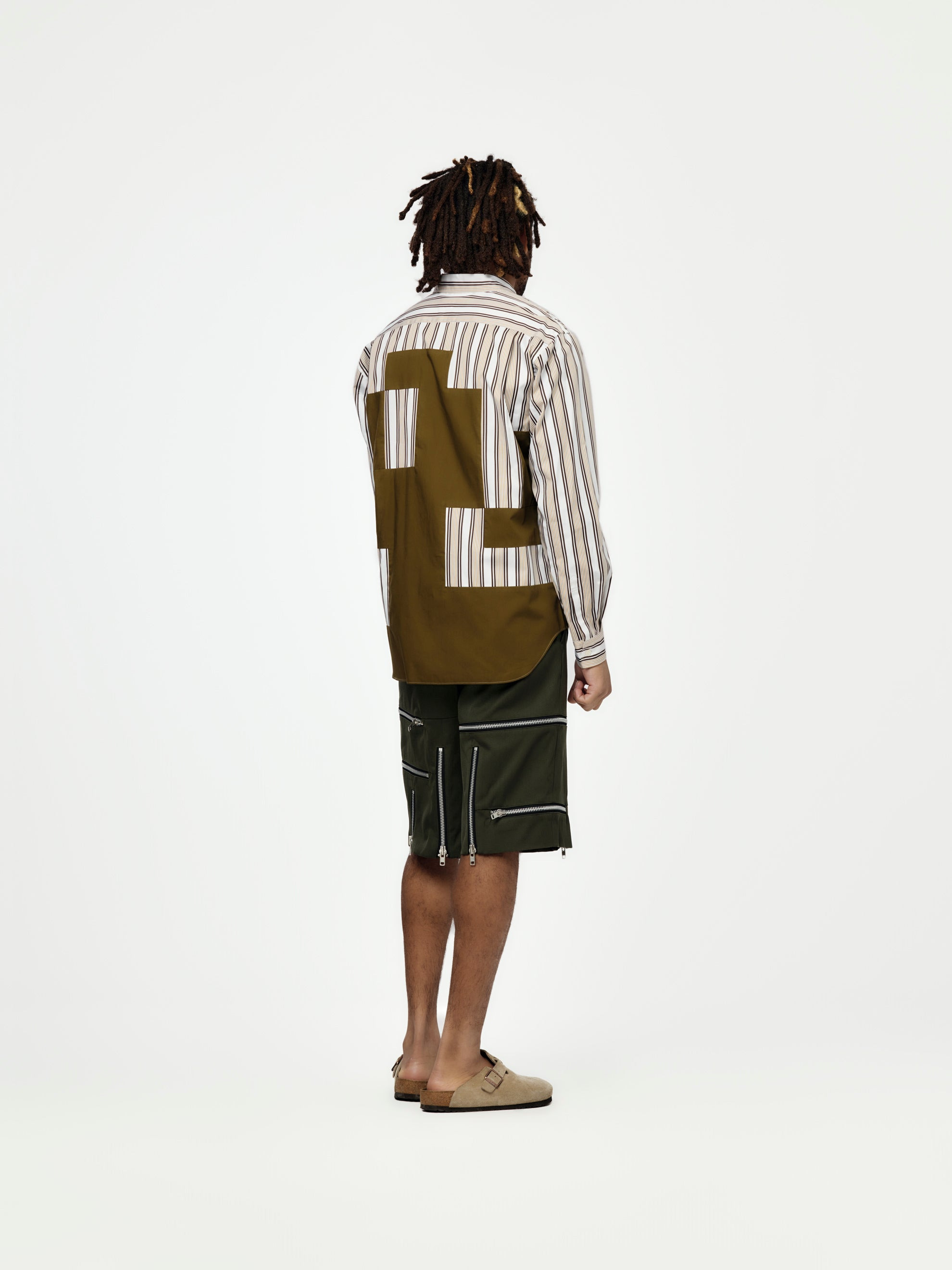 MEN'S SHIRT (WHITE/BROWN/KHAKI) - 5