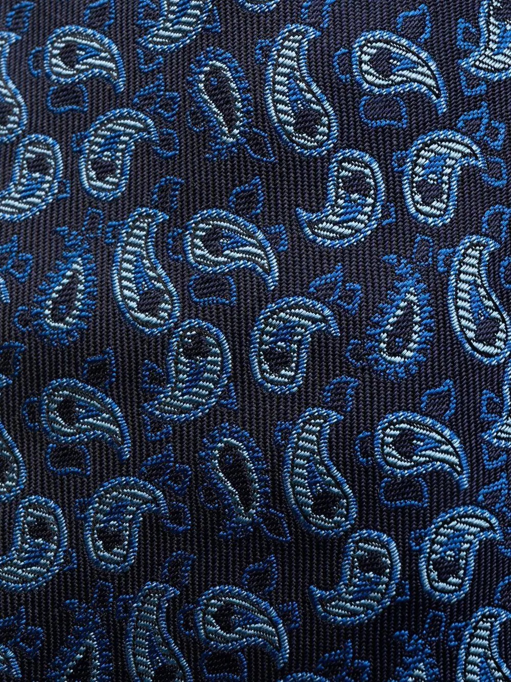 embroidered-paisley silk tie - 2