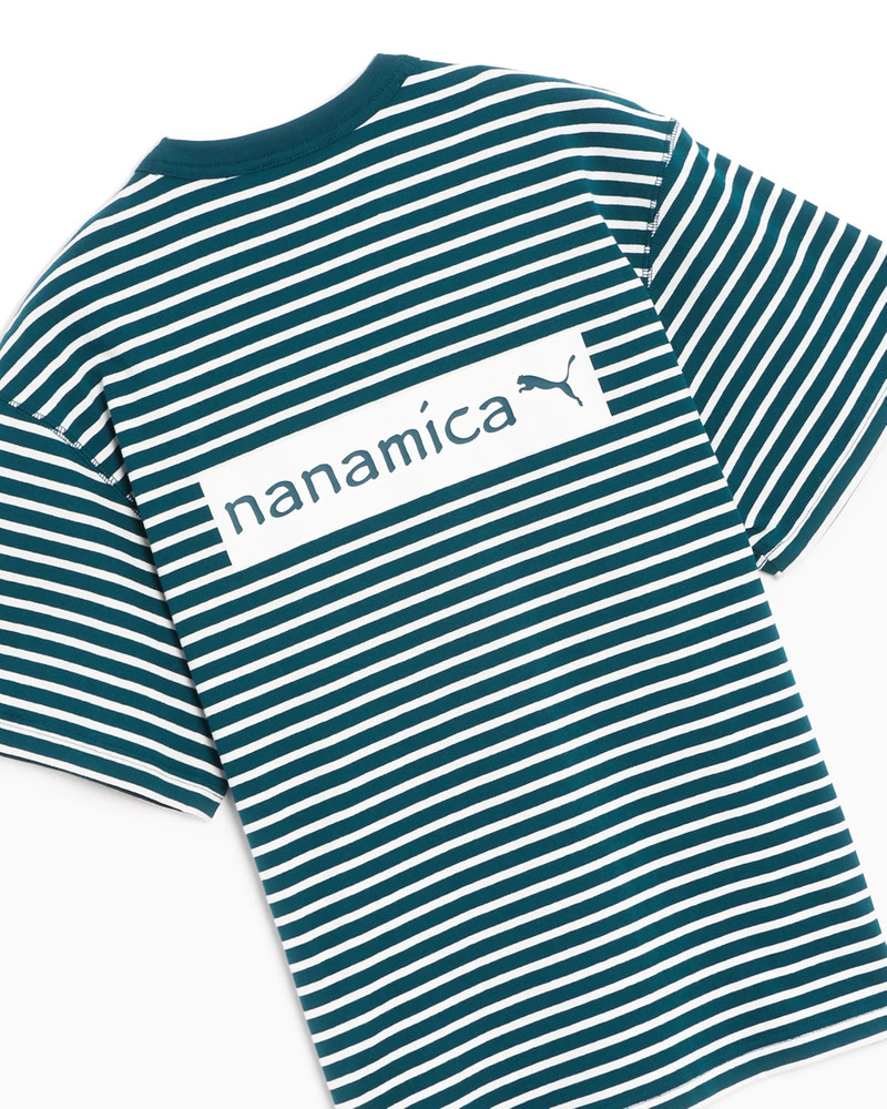 PUMA PUMA X Nanamica Striped T-Shirt 'Green' 539854-80 outlook