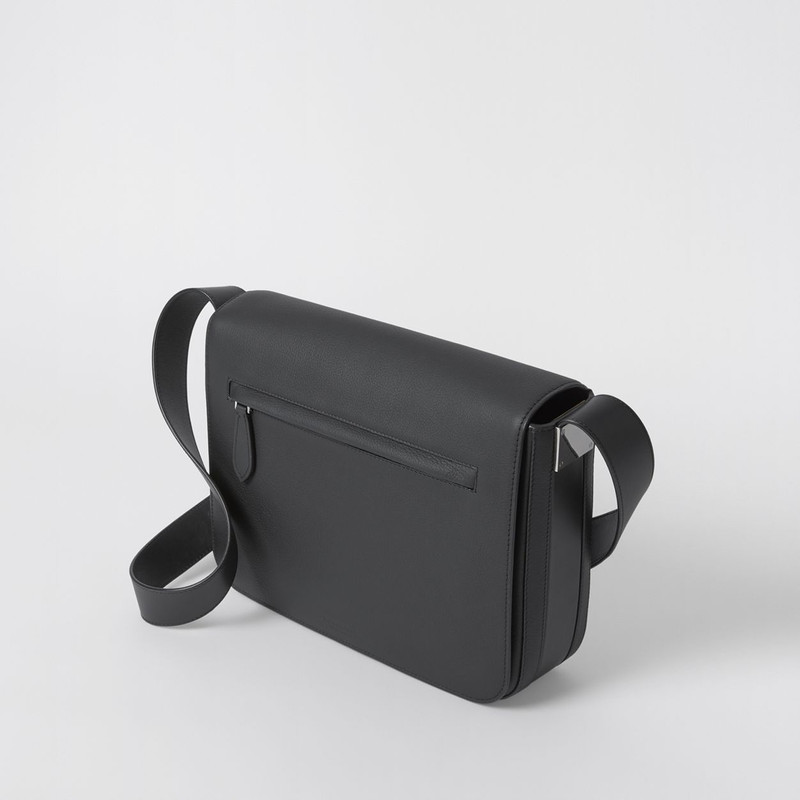 Small Grainy Leather Messenger Bag 4