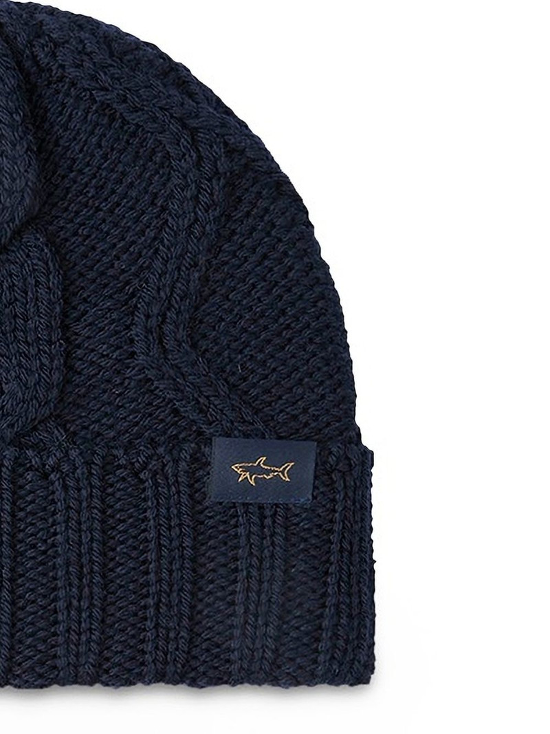 Paul & Shark merino wool beanie outlook