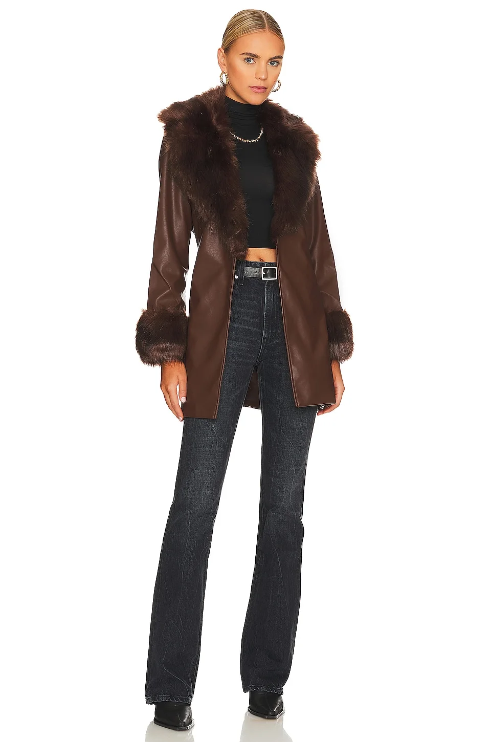 Penny Lane Faux Leather Jacket - 1