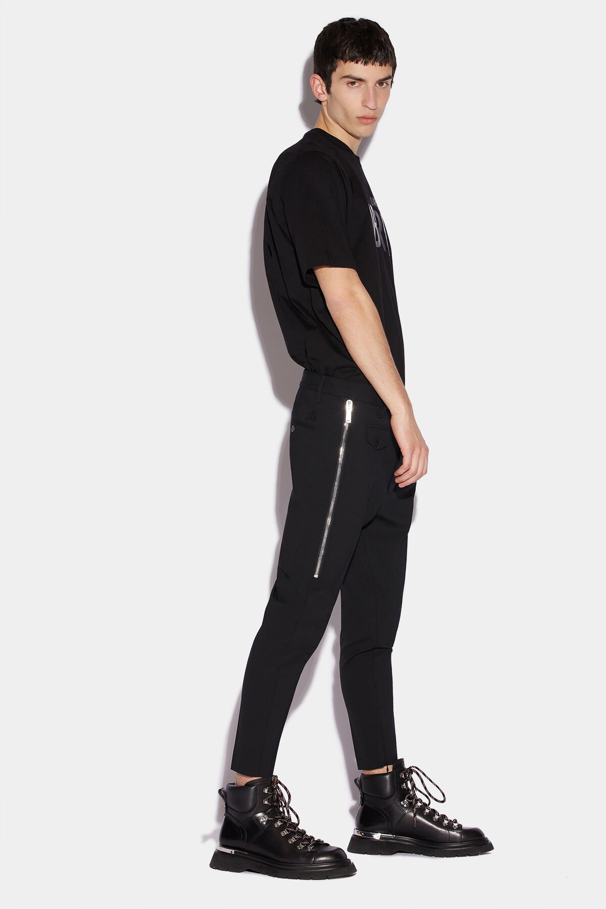 IBRA BLACK ON BLACK SKINNY DAN PANTS - 1