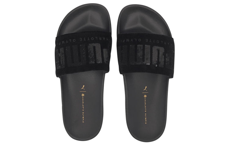 (WMNS) PUMA Charlotte Olympia x Leadcat Slide 'Black' 371837-01 - 3