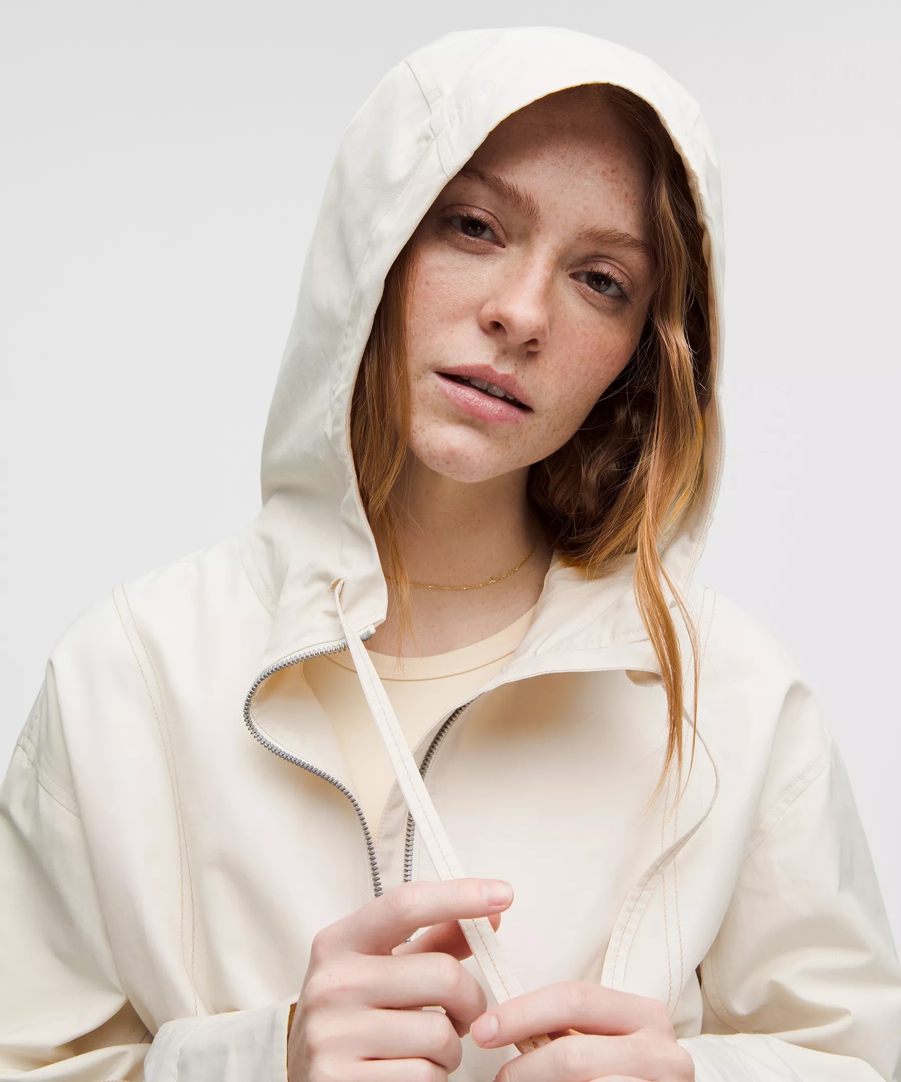 Water-Resistant Cropped Hooded Jacket - 4