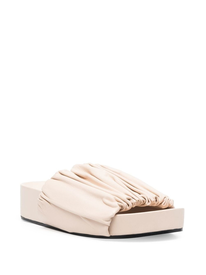 Jil Sander leather platform sandals outlook