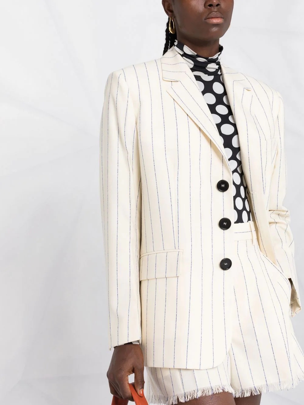 striped virgin-wool blazer - 5