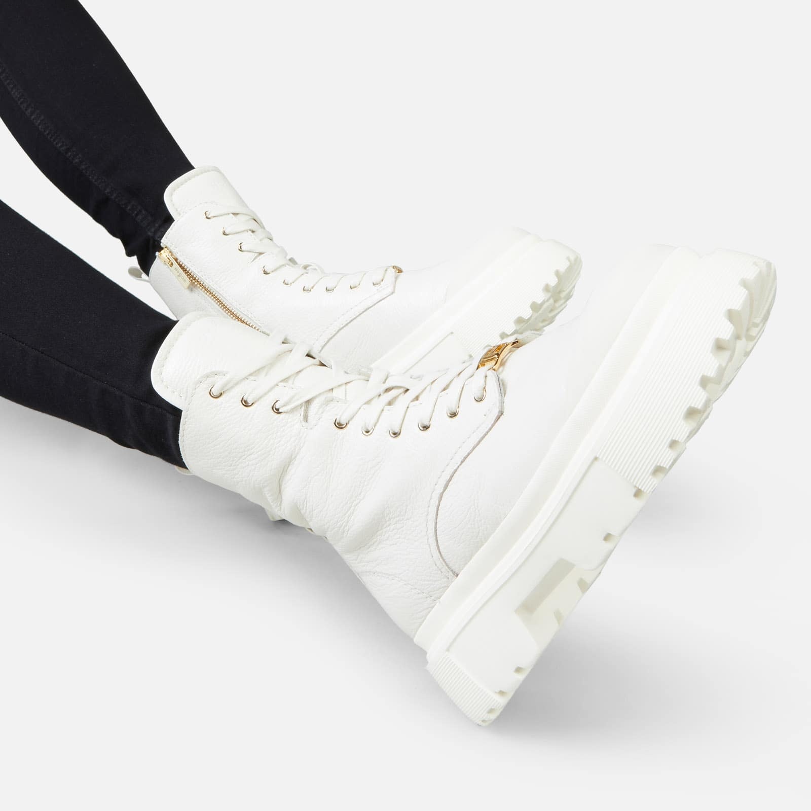Combat Boots Hogan H619 White - 6