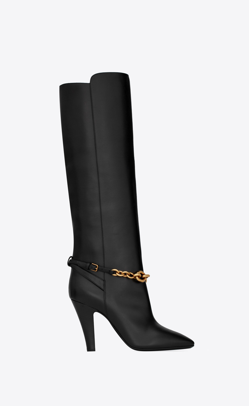 le maillon boots in smooth leather - 1