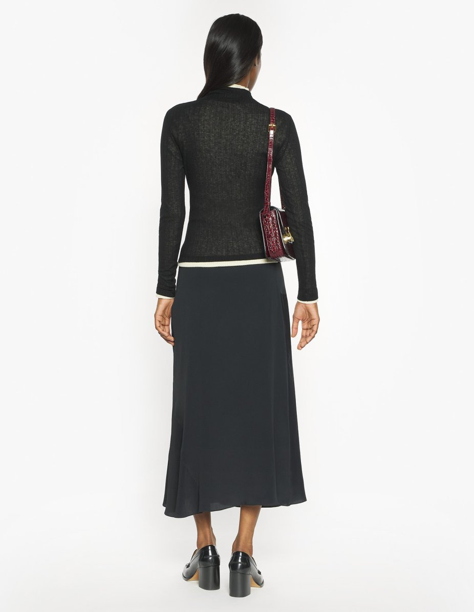 MAISON KITSUNE HANDWRITING RIBBED TURTLENECK - 5